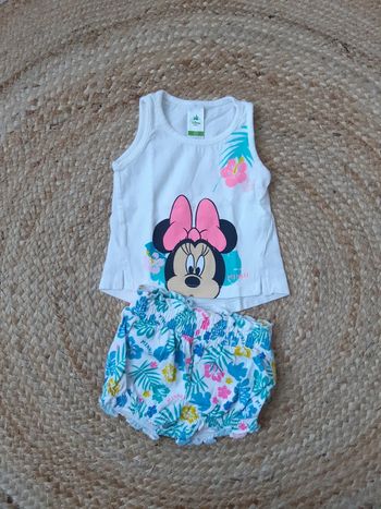 Ensemble débardeur et short Disney 62 cm