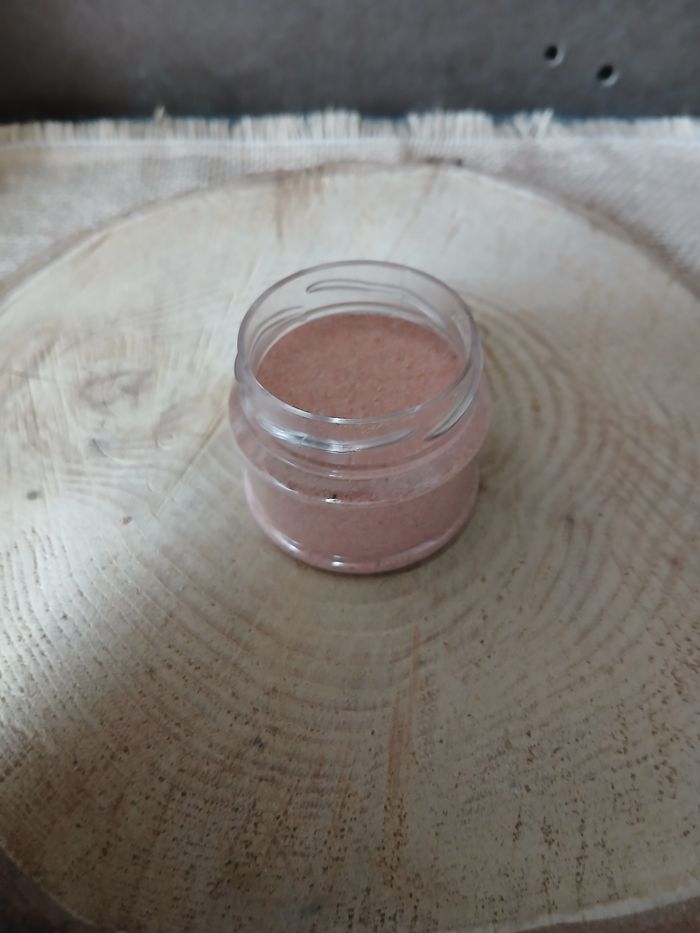 Petit pot de sable fin beige rose pour tableau de sable loisirs créatifs - photo numéro 4