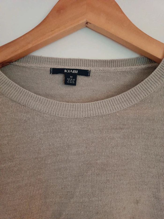 Pull fin gris Kiabi M - photo numéro 2