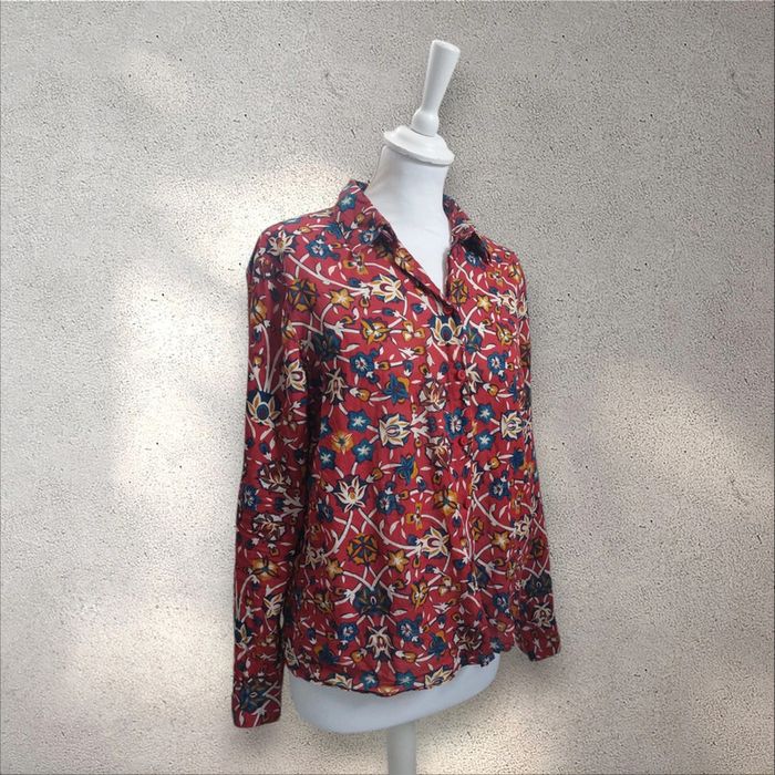 Chemise à fleurs Monoprix femme BIO taille 38 - photo numéro 2