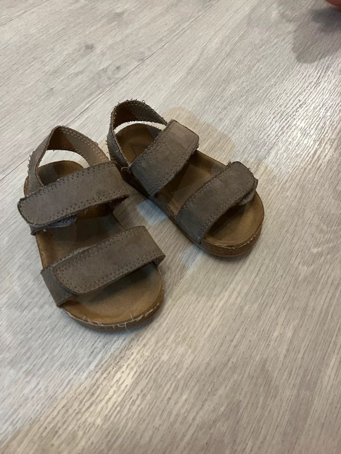 Sandale nu-pieds beige