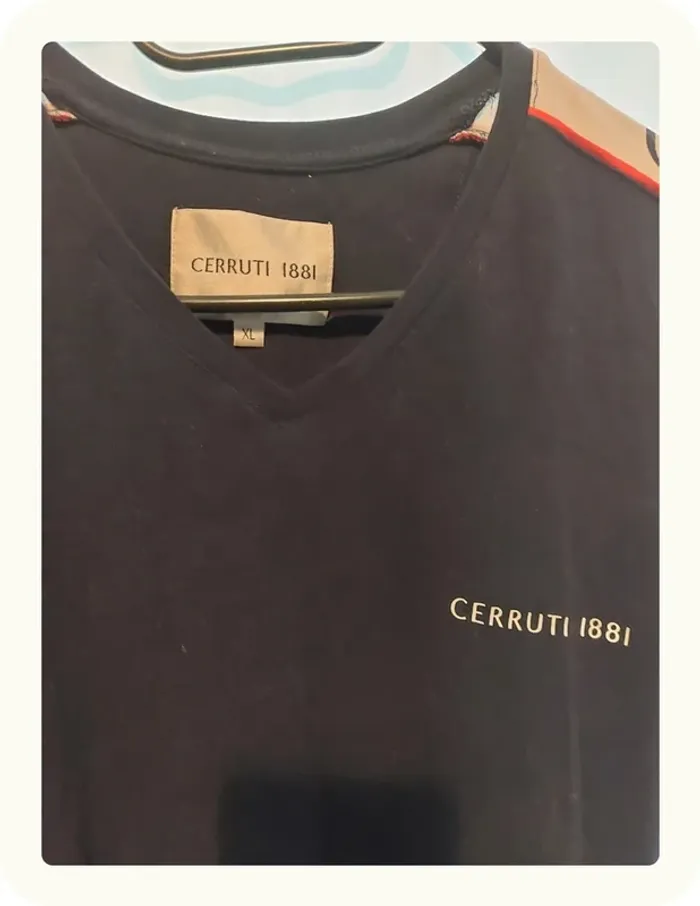 Tee shirt col V Homme Cerruti 1881 - photo numéro 4