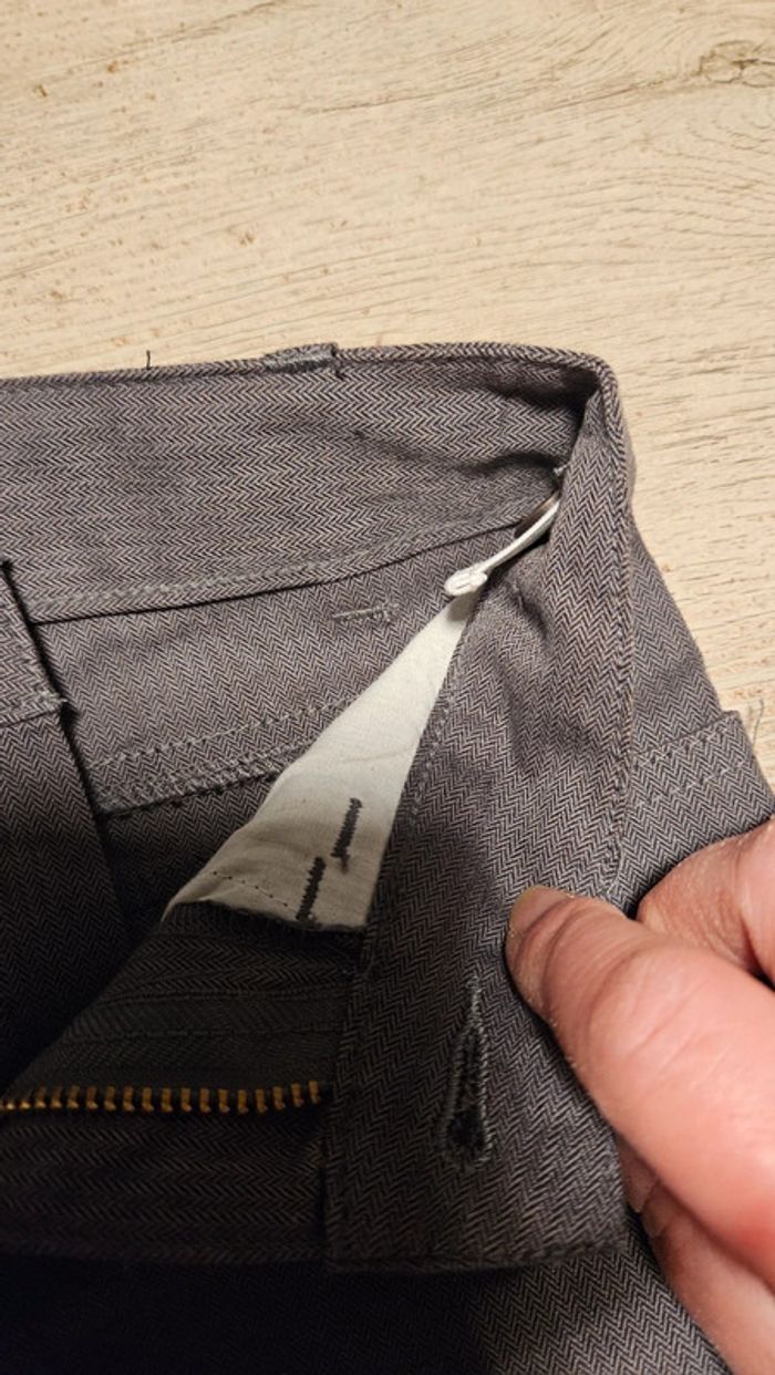 Pantalon classique, coupe droite, gris foncé, Buissonnière, 6 ans, neuf sans étiquette - photo numéro 6