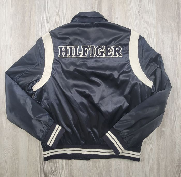 Veste Tommy Hilfiger varsity college vintage Y2K – logo brodé dos - photo numéro 5
