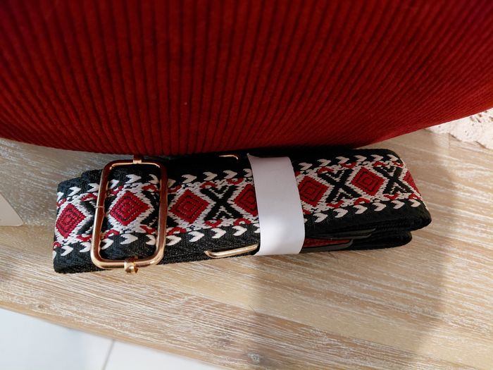 Sac banane velours côtelé bordeaux - photo numéro 3