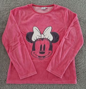 Haut de pyjama ML en velours Disney : Minnie - Taille 10 ans