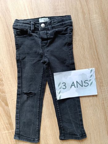 Jean slim noir - 3ans