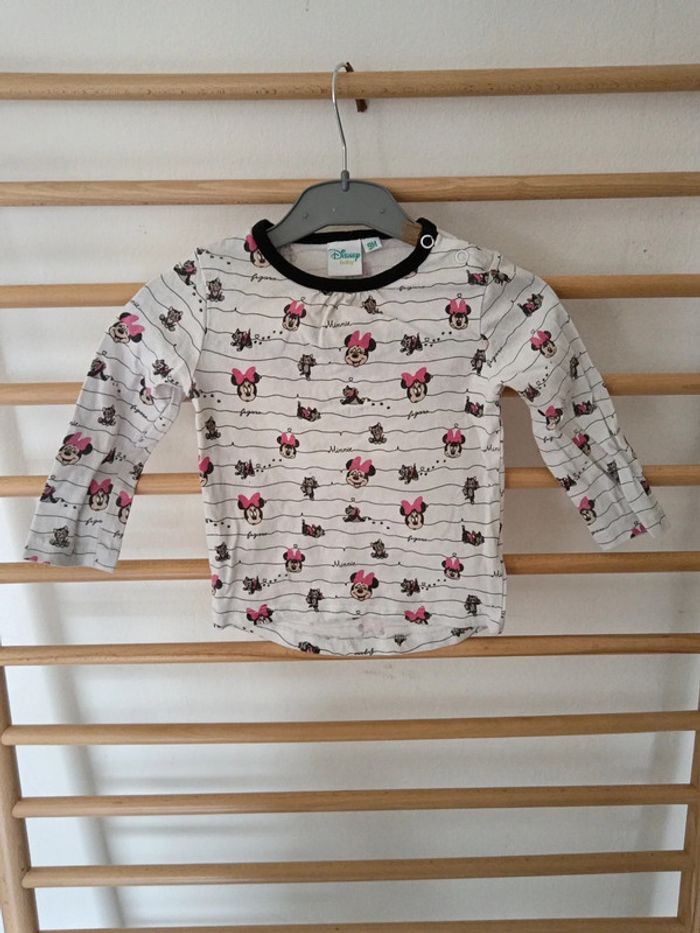 T-shirt manche longue disney baby minnie