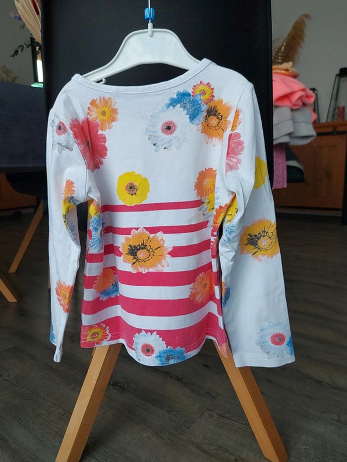 Tee-shirt manches longues fleuris 6 ans - photo numéro 6