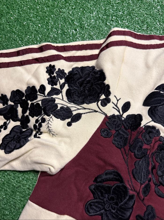 Adidas Originals X ASOS - Veste de survêtement à fleurs brodées - Babeurre / Taille S - photo numéro 7