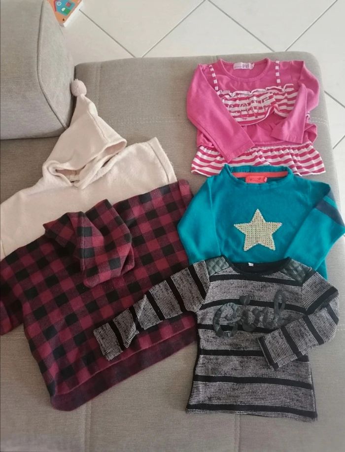 Lot pull /poncho 2 ans