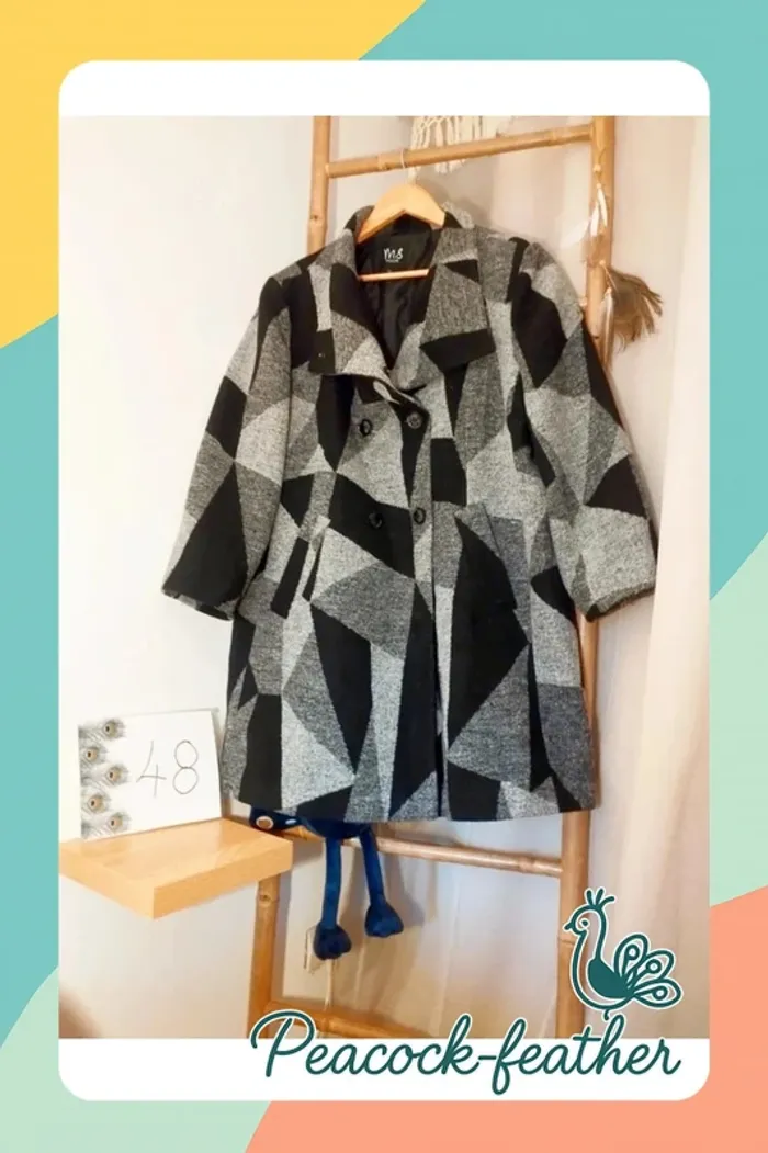 Manteau m&s mode 48 gris