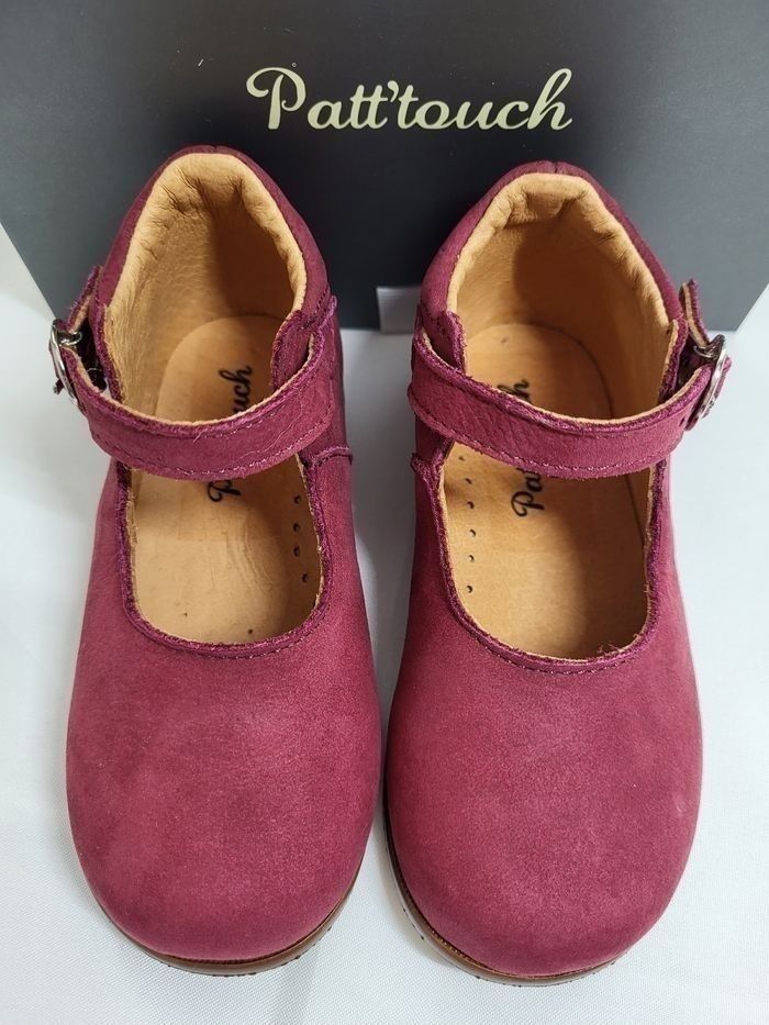 Chaussures charles IX fille en cuir framboise Point 22 Made in France 🇨🇵 - photo numéro 5