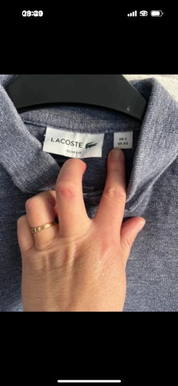 Polo slim fit Lacoste taille XS - photo numéro 2