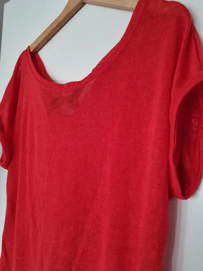 Tee shirt rouge - photo numéro 3
