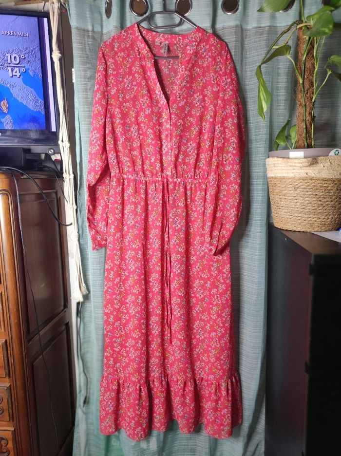 Robe longue imprimée fleurie taille 44 - photo numéro 3