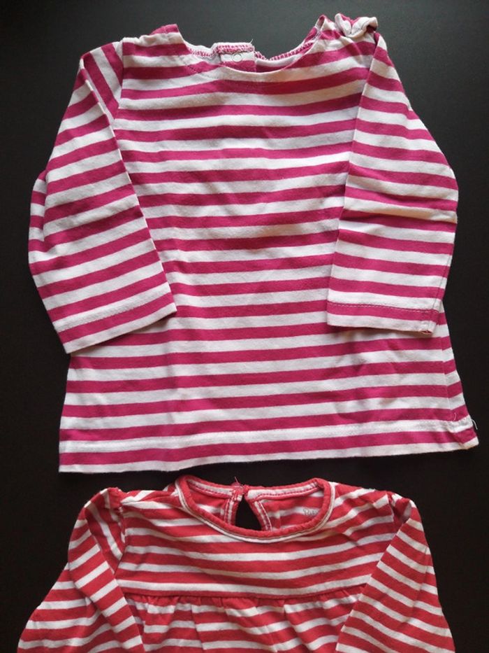 Lot de 2 t-shirts en 6 mois - photo numéro 3