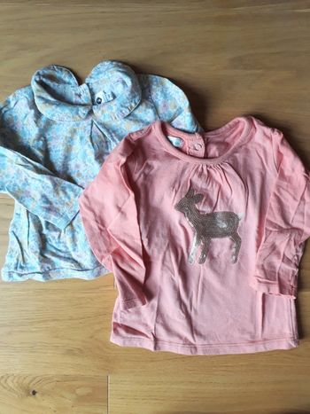 Lot de deux tee-shirts à manches longues