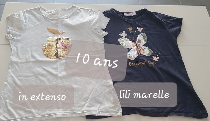 10 ans fille in extenso lili marelle t-shirt