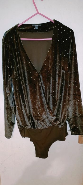 Body noir a perle kiabi 38/40