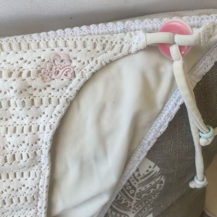 Bikini banana moon blanc en crochet - photo numéro 2