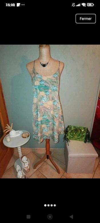 Robe dos nageur imprimé ananas 