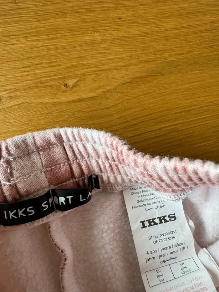 Jogging 2 pièces avec sweat à capuche et pantalon rose pâle avec/rose - Taille 4 Ans - photo numéro 17