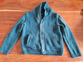 Gilet Okaïdi bleu 3 ans