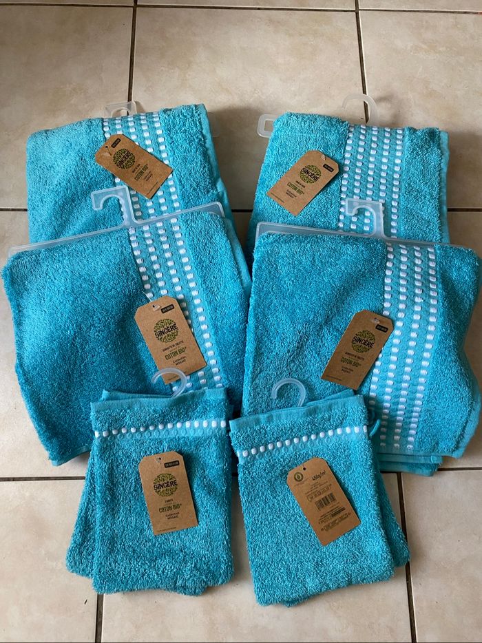 Lot linge de toilette sincère bio neuf