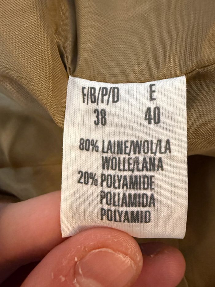 Manteau en laine vintage Taille 38 - photo numéro 3