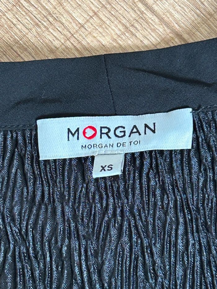 Haut argenté et noir à manches courtes Morgan taille XS jamais porté - photo numéro 14