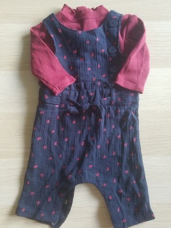 Ensemble fille 3 mois Kiabi salopette
