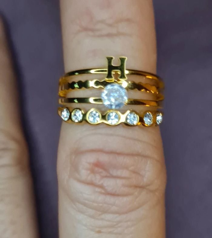 Lot bijoux bracelet bague et bo - photo numéro 4