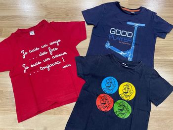 Lit 3 tee-shirts 4 ans