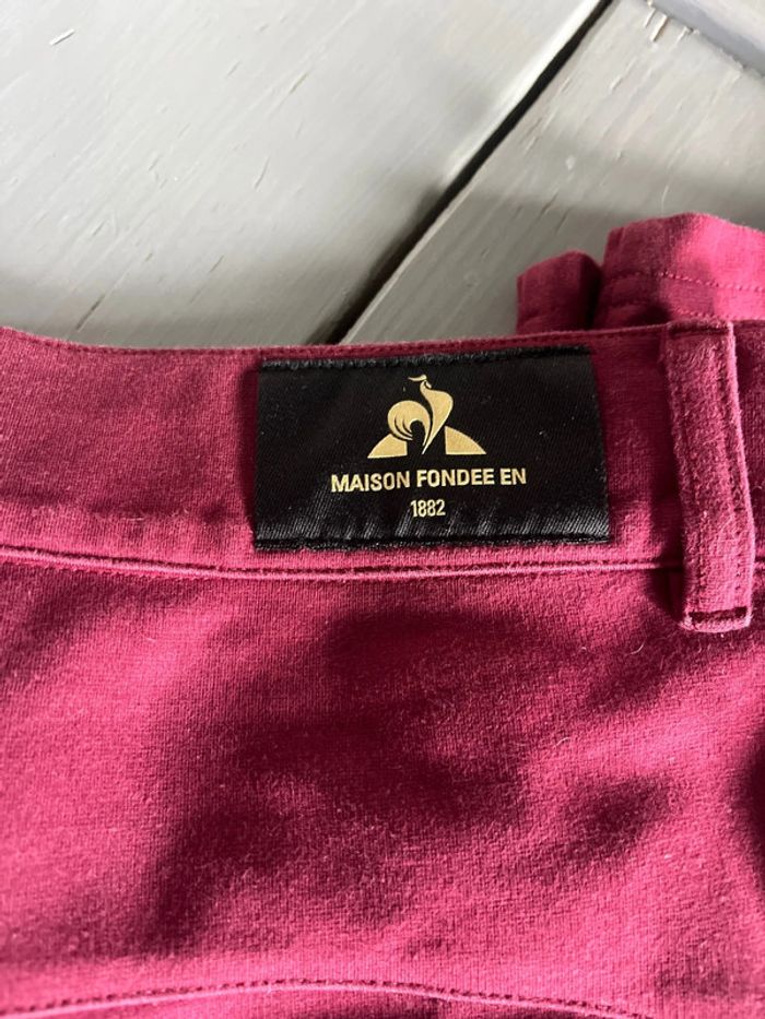 Pantalon Le Coq Soortif Bordeaux 42 - photo numéro 2