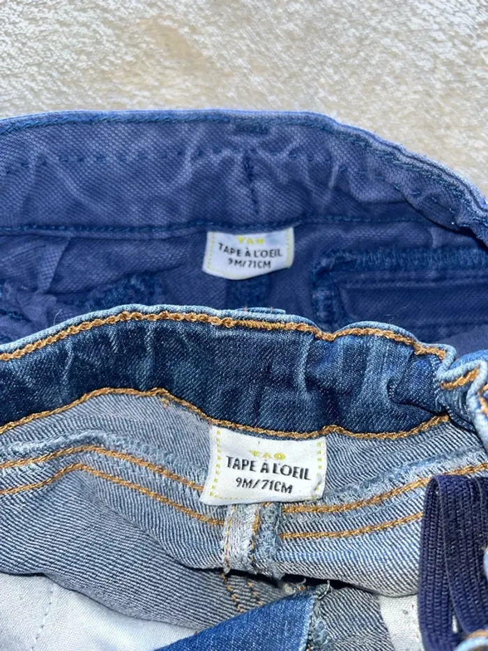 Lot 2 jeans bébé - photo numéro 2
