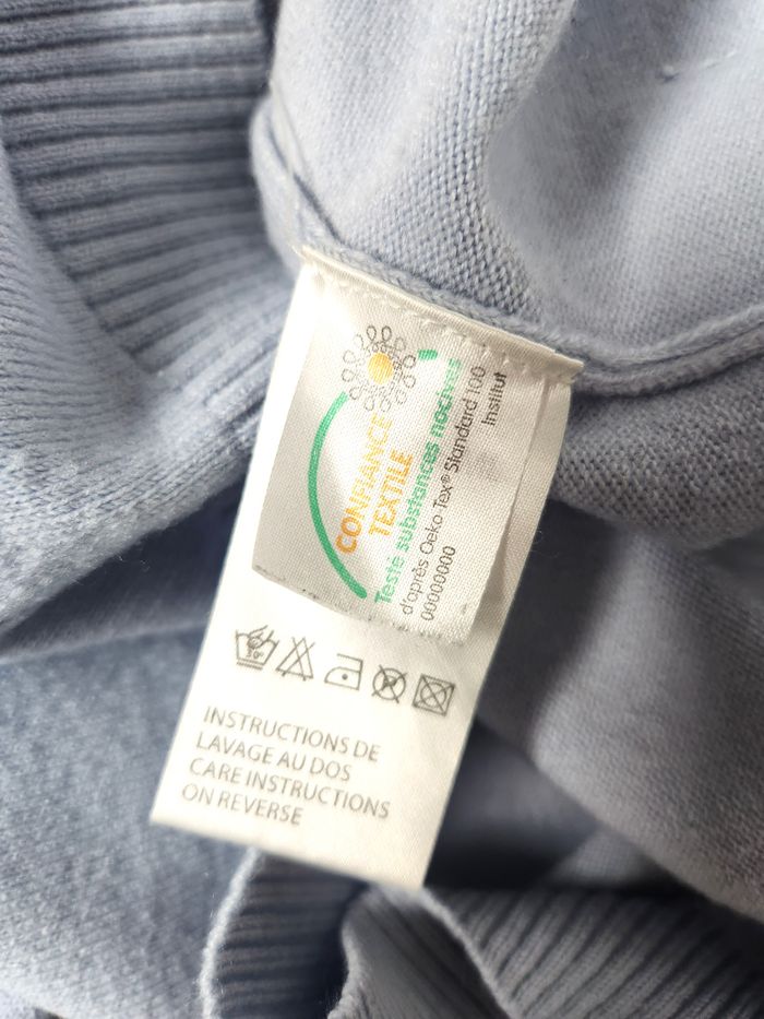 Pull Antonelle à col roulé bleu clair - Taille 2 (M) - photo numéro 6