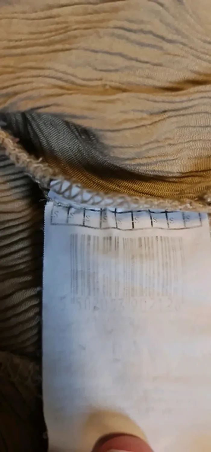 Haut manche longues fripées beige - photo numéro 2