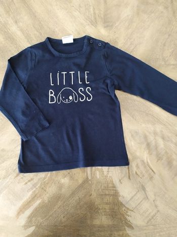 Tee-shirt bleu 18 mois