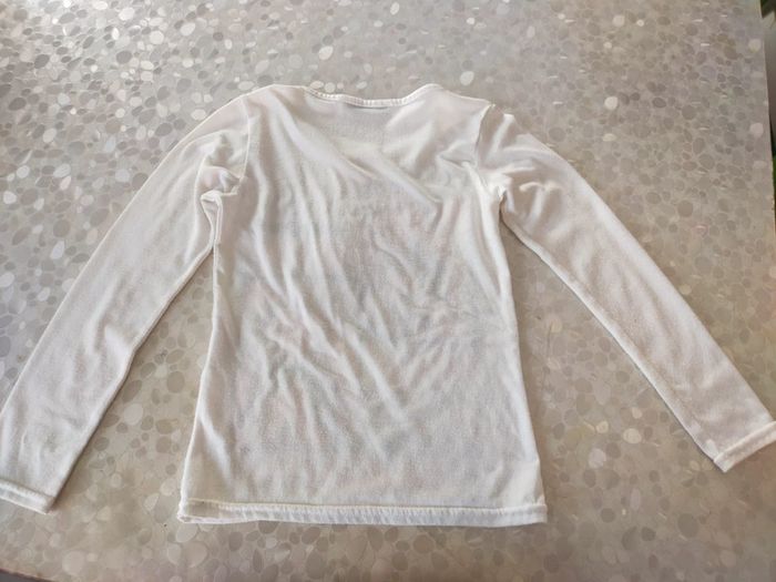 Sweat pour fille 6 ans blanc. - photo numéro 6