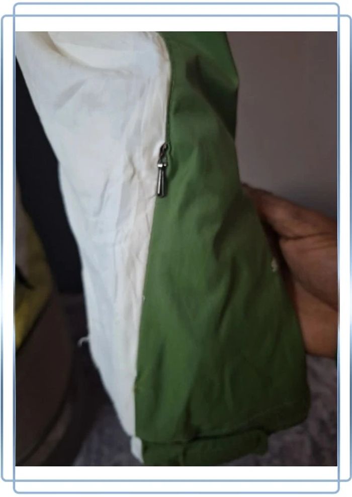 Blouson columbia femme verte et blanche / série storm dry / taille M brodé (279) - photo numéro 8