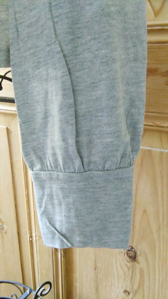 T-shirt gris chiné manches longues - photo numéro 5
