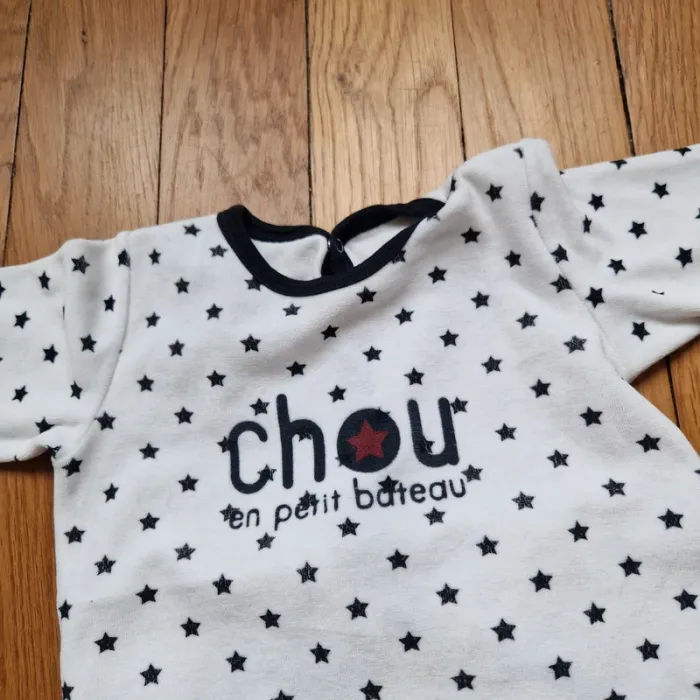 Pyjama 1 pièce Petit bateau - 18 mois - Chou - photo numéro 2
