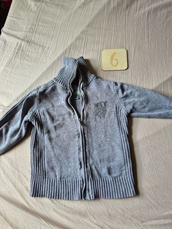 Gilet zippé 6ans