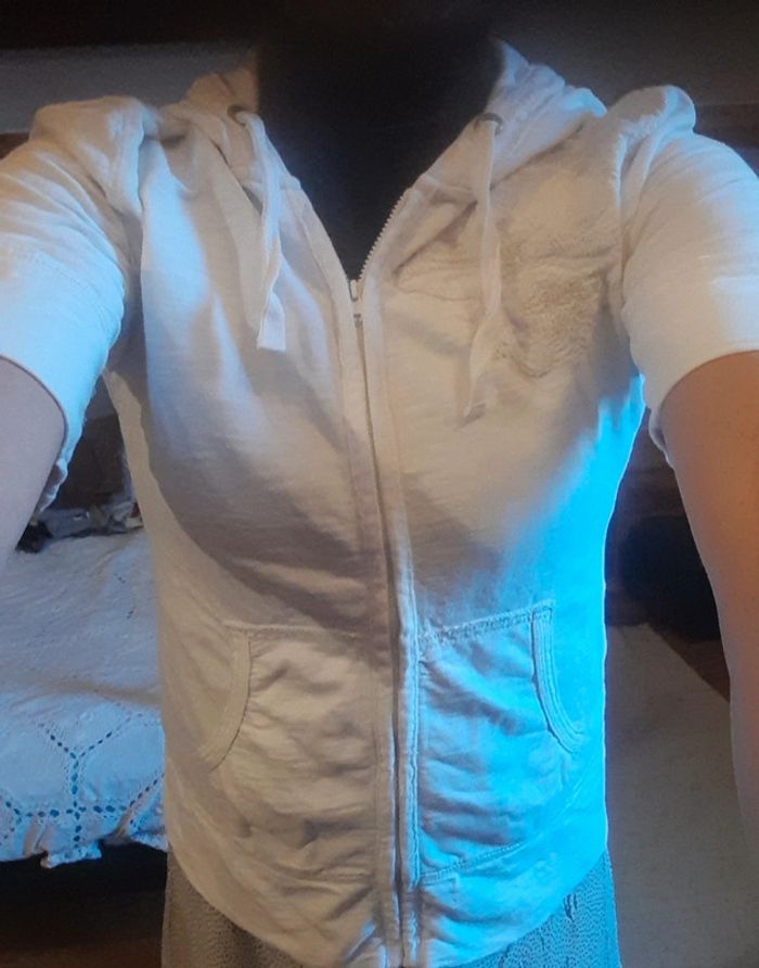 Gilet à capuche 100% coton T 36/38 - photo numéro 2