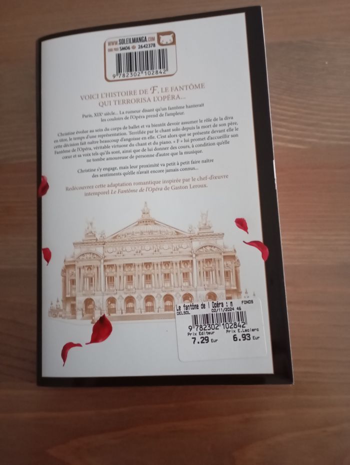 Mangas le fantôme de l'opéra tome 1 - photo numéro 2