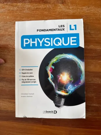 Livre les fondamentaux physiques, L1