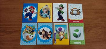 Lot de 8 cartes super mario