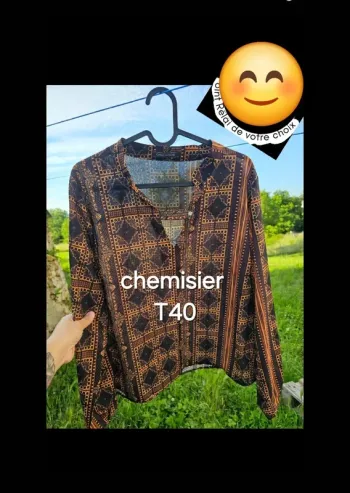 Blouse/chemisier  femme t 40 marron