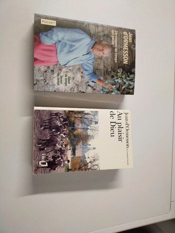 Lot de 2 livres Jean d'Ormesson